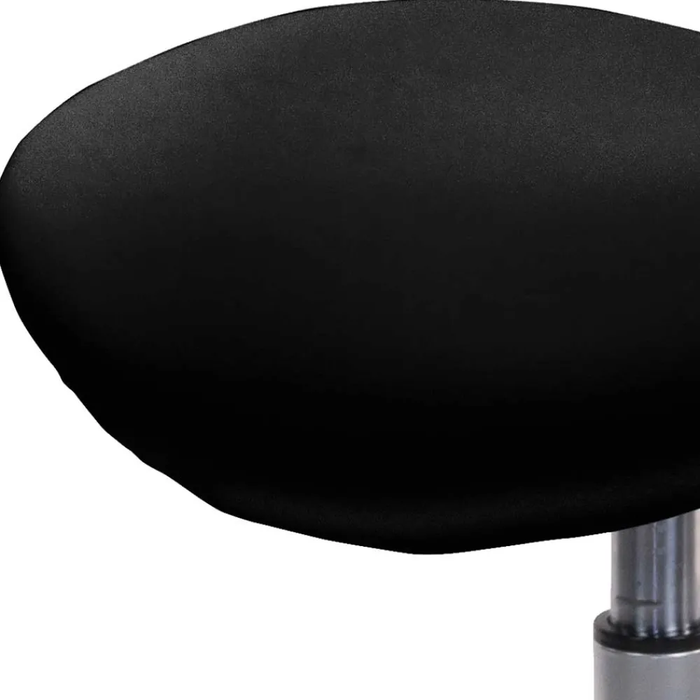 Wohnen Arbeitshocker mit Sattelsitz in Schwarz - Simeona