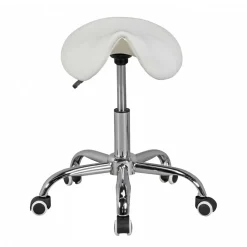 Wohnen Arbeitshocker mit Sattelsitz in Weiß - Tubrina