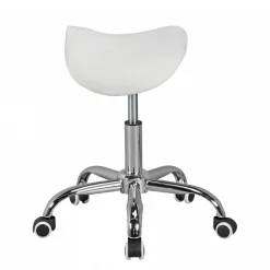 Wohnen Arbeitshocker mit Sattelsitz in Weiß - Tubrina