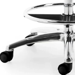 Wohnen Arbeitsstuhl mit schmaler Lehne in Weiß - Smilen