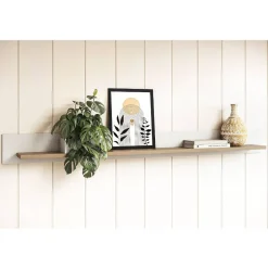 Wohnen Home Office Möbel|Büro Komplett*Arbeitszimmer Möbel-Kombi in Weiß - Ovidio (dreiteilig)