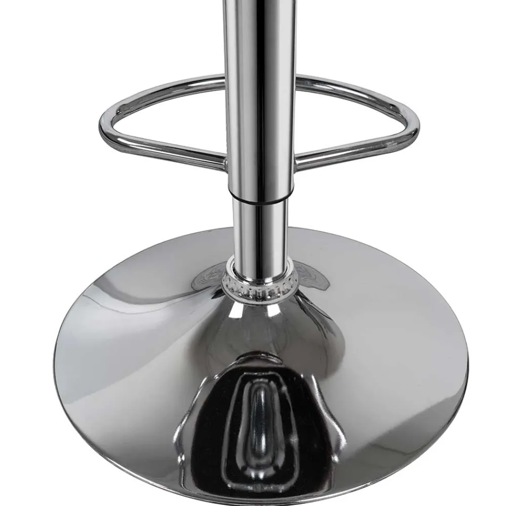 Wohnen Barhocker|Hocker*Armlehnen Barstuhl in Braun & Chrom - Usavina (2er Set)