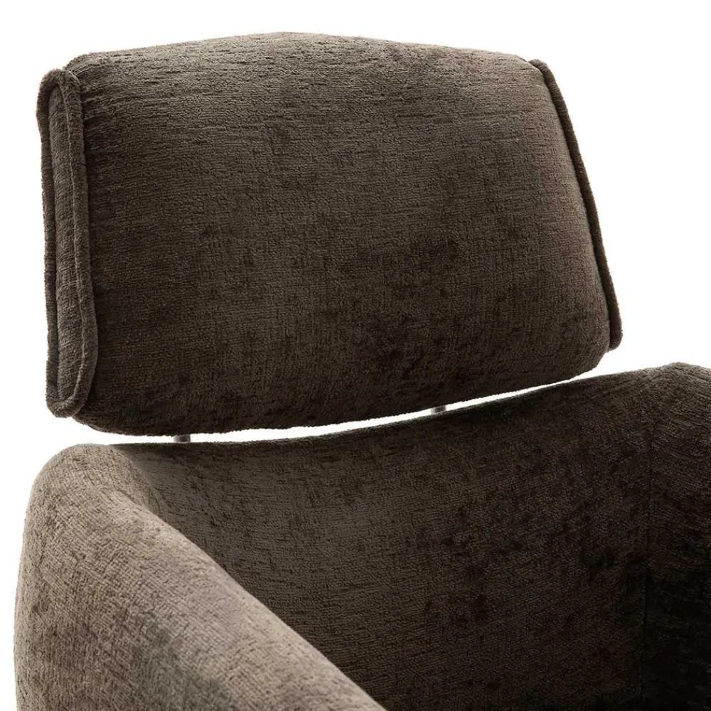 Wohnen Armlehnen Drehstuhl in Braun - Arjama (2er Set)