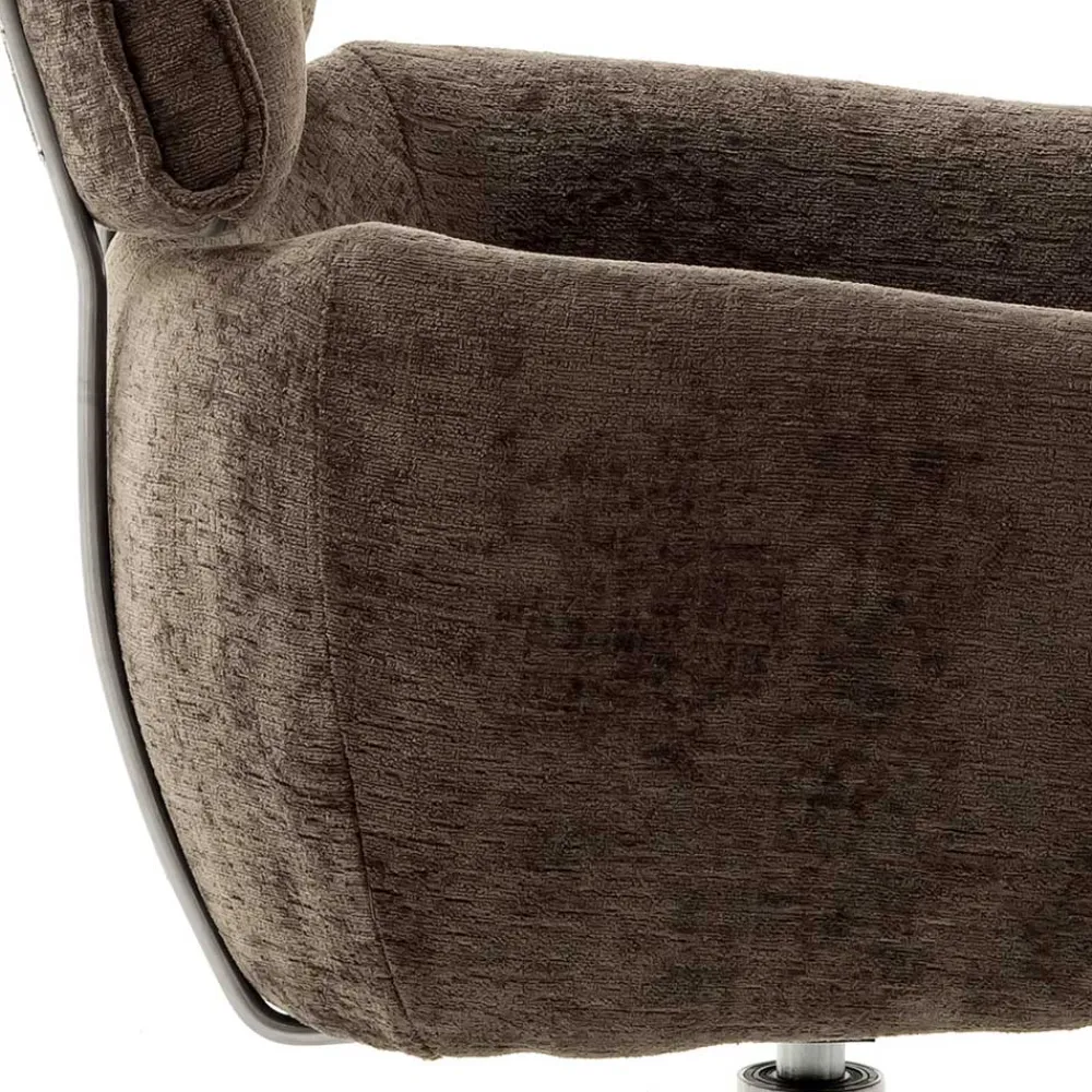 Wohnen Armlehnen Drehstuhl in Braun - Arjama (2er Set)