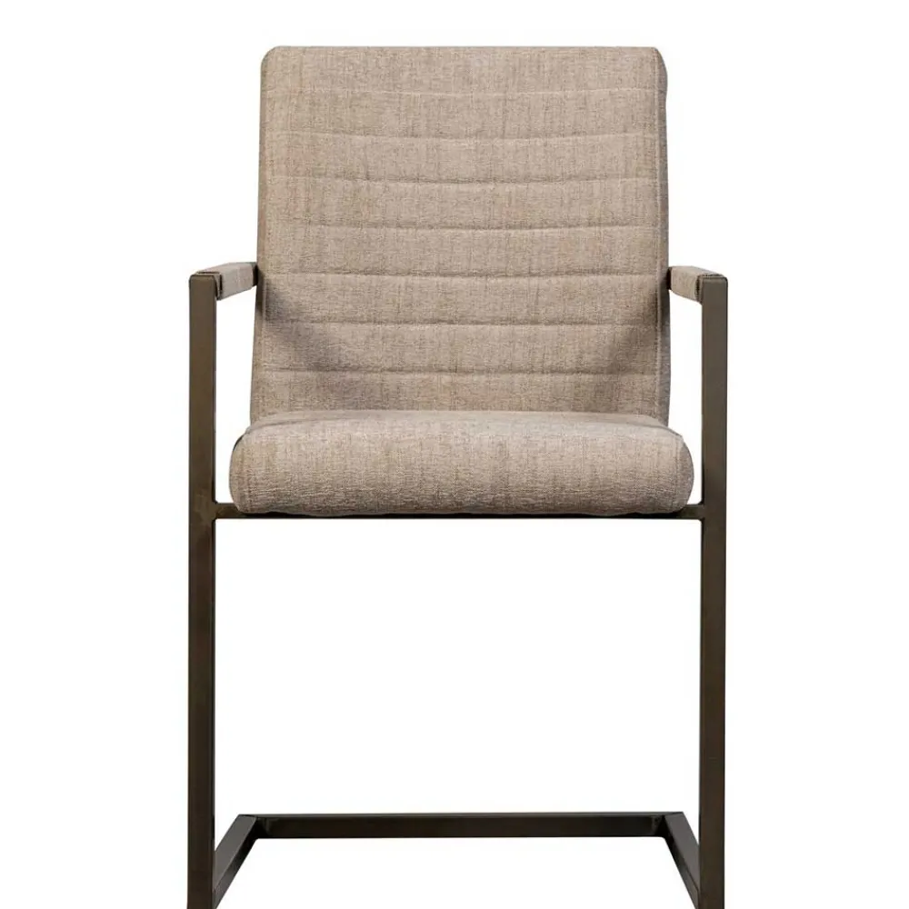 Wohnen Armlehnen Freischwinger in Beige - Sentata (2er Set)