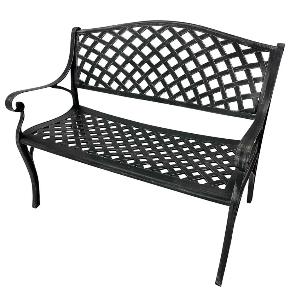 Wohnen Armlehnen Parkbank im Vintage Look - Mora