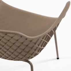 Wohnen Armlehnen Schalenstuhl in Beige - Pierega (4er Set)