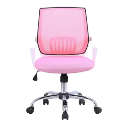 Wohnen Bürostühle*Armlehnen Schreibtischstuhl in Rosa & Weiß - Nadele