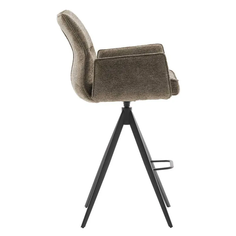 Wohnen Barhocker|Hocker*Armlehnen-Barstühle mit Taschenfederkern - Cizio (2er Set)