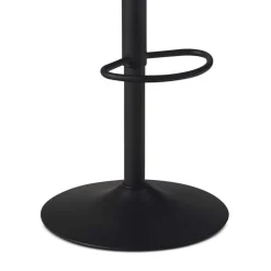 Wohnen Armlehnen-Barstuhl aus grauem Samt - Dana