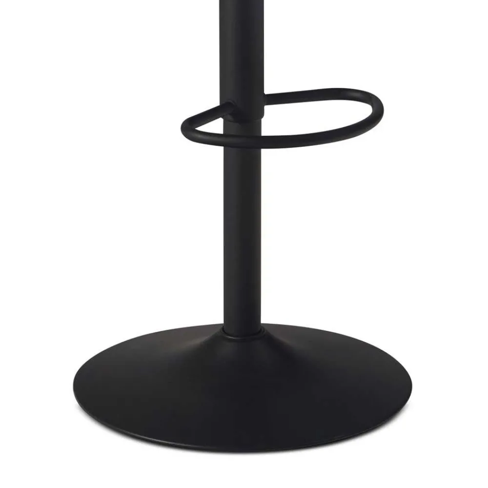 Wohnen Armlehnen-Barstuhl aus grauem Samt - Dana