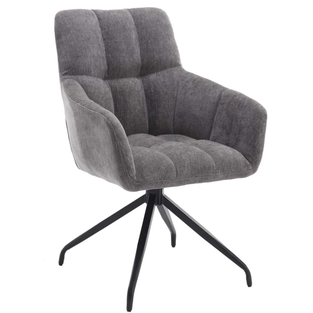 Wohnen Armlehnen-Küchenstuhl in Grau - Doinera (2er Set)