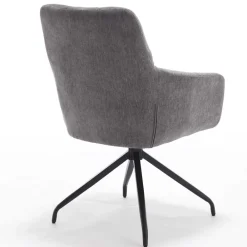 Wohnen Armlehnen-Küchenstuhl in Grau - Doinera (2er Set)