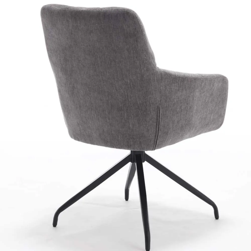 Wohnen Armlehnen-Küchenstuhl in Grau - Doinera (2er Set)