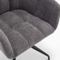 Wohnen Armlehnen-Küchenstuhl in Grau - Doinera (2er Set)