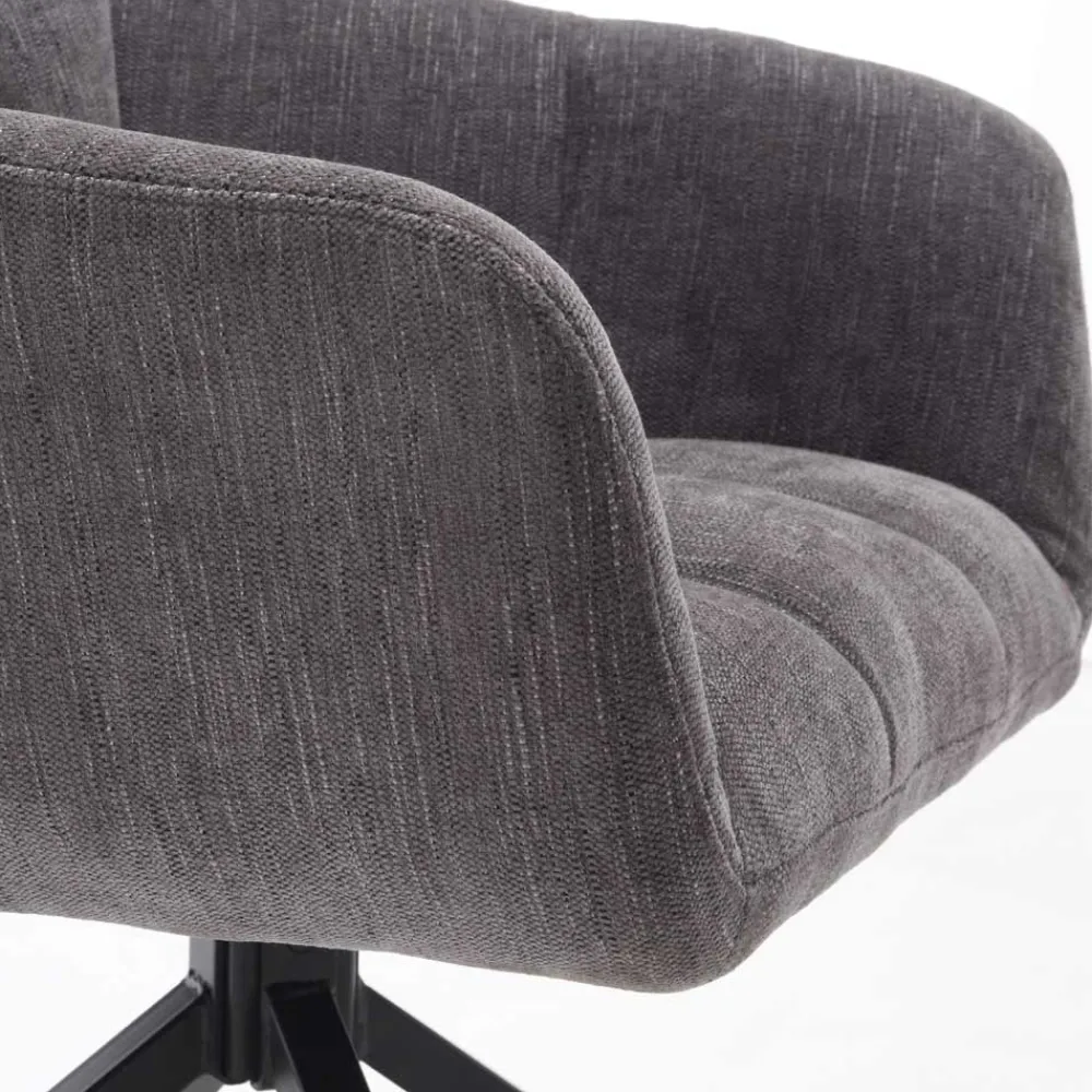 Wohnen Armlehnen-Küchenstuhl in Grau - Doinera (2er Set)