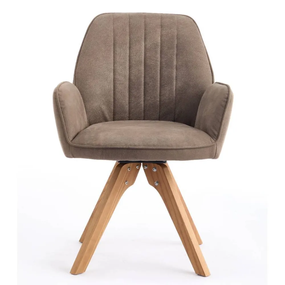 Wohnen Wohnzimmerstühle*Armlehnenstühle in Schlammfarben - Ellis (2er Set)