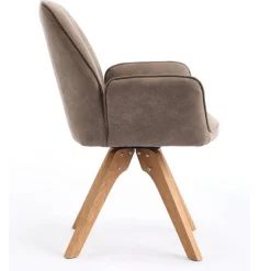 Wohnen Wohnzimmerstühle*Armlehnenstühle in Schlammfarben - Ellis (2er Set)