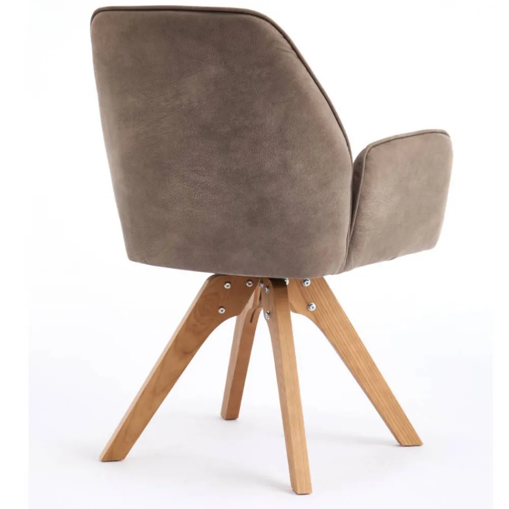 Wohnen Wohnzimmerstühle*Armlehnenstühle in Schlammfarben - Ellis (2er Set)