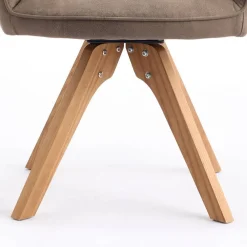 Wohnen Wohnzimmerstühle*Armlehnenstühle in Schlammfarben - Ellis (2er Set)