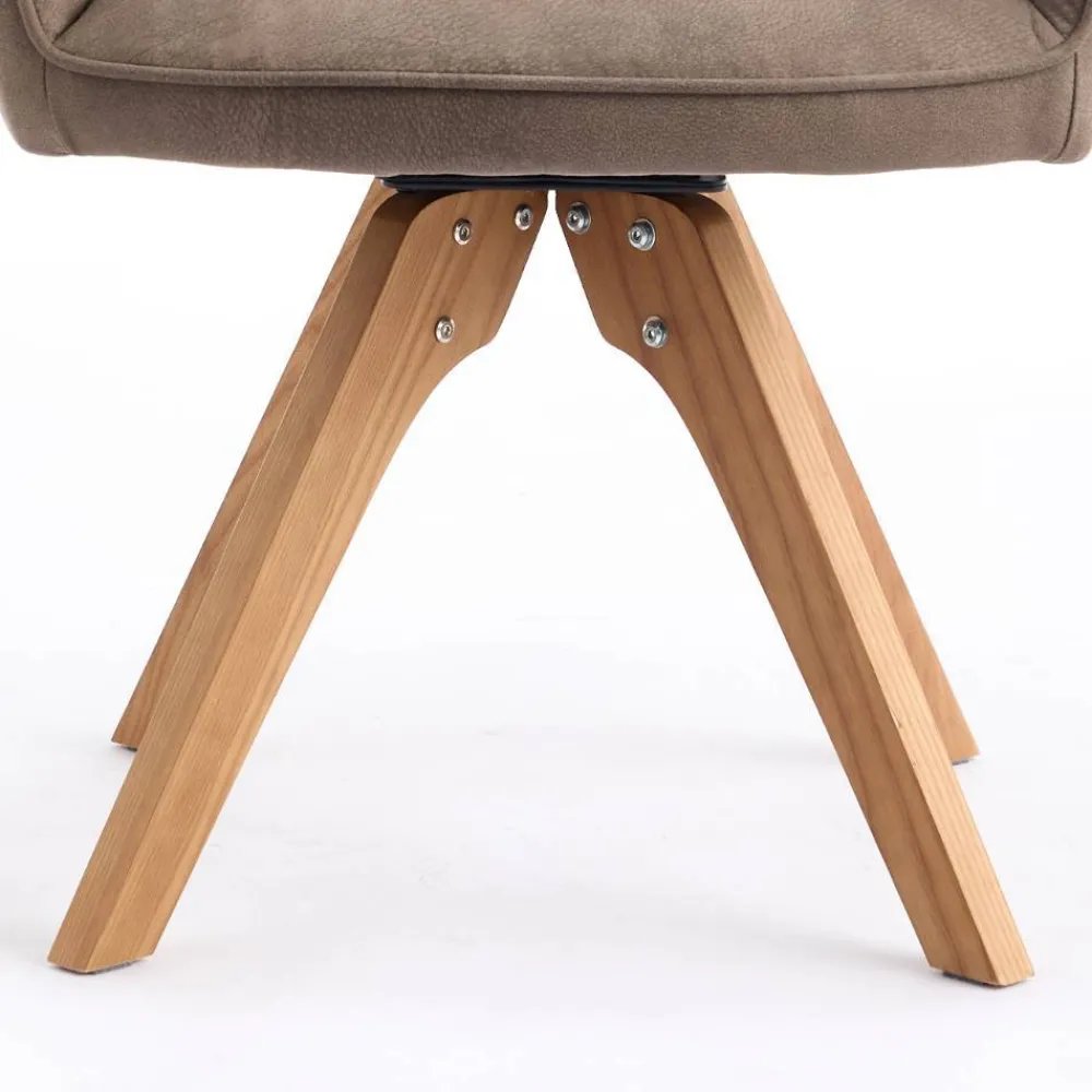 Wohnen Wohnzimmerstühle*Armlehnenstühle in Schlammfarben - Ellis (2er Set)