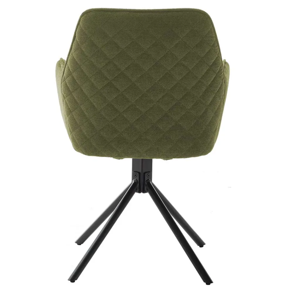 Wohnen Armlehnenstuhl aus Chenillegewebe - Gomata (2er Set)