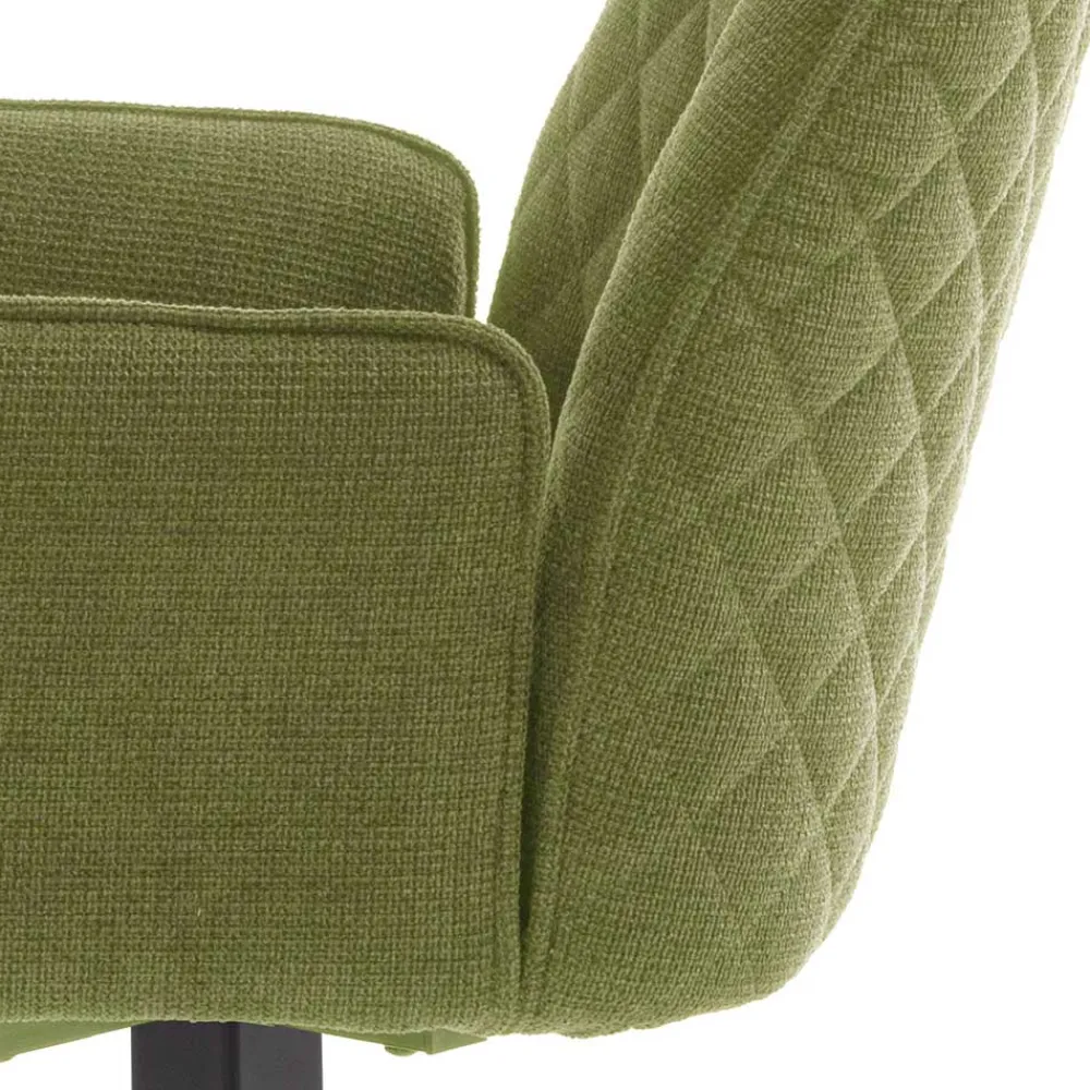 Wohnen Armlehnenstuhl aus Chenillegewebe - Gomata (2er Set)