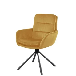 Wohnen Armlehnenstuhl aus Cord in Gold - Paytons