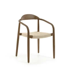 Wohnen Rattanmöbel*Armlehnenstuhl aus Kordel Geflecht - Vilvia (4er Set)