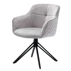 Wohnen Schwarze Möbel|Graue Möbel*Armlehnenstuhl drehbar für Esstisch - Onesting