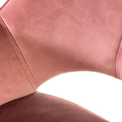 Wohnen Küchenstühle|Esszimmerstühle*Armlehnenstuhl in Altrosa Samt - Flawia (2er Set)