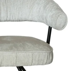 Wohnen Küchenstühle|Esszimmerstühle*Armlehnenstuhl in Beige Chenille - Florina (2er Set)