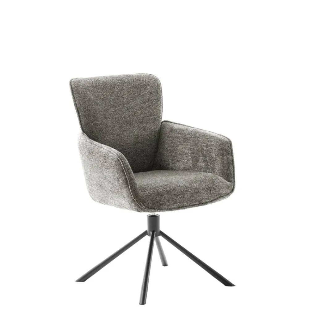 Wohnen Wohnzimmerstühle*Armlehnenstuhl in Cappuccino - Velicita (2er Set)