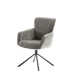 Wohnen Wohnzimmerstühle*Armlehnenstuhl in Cappuccino - Velicita (2er Set)