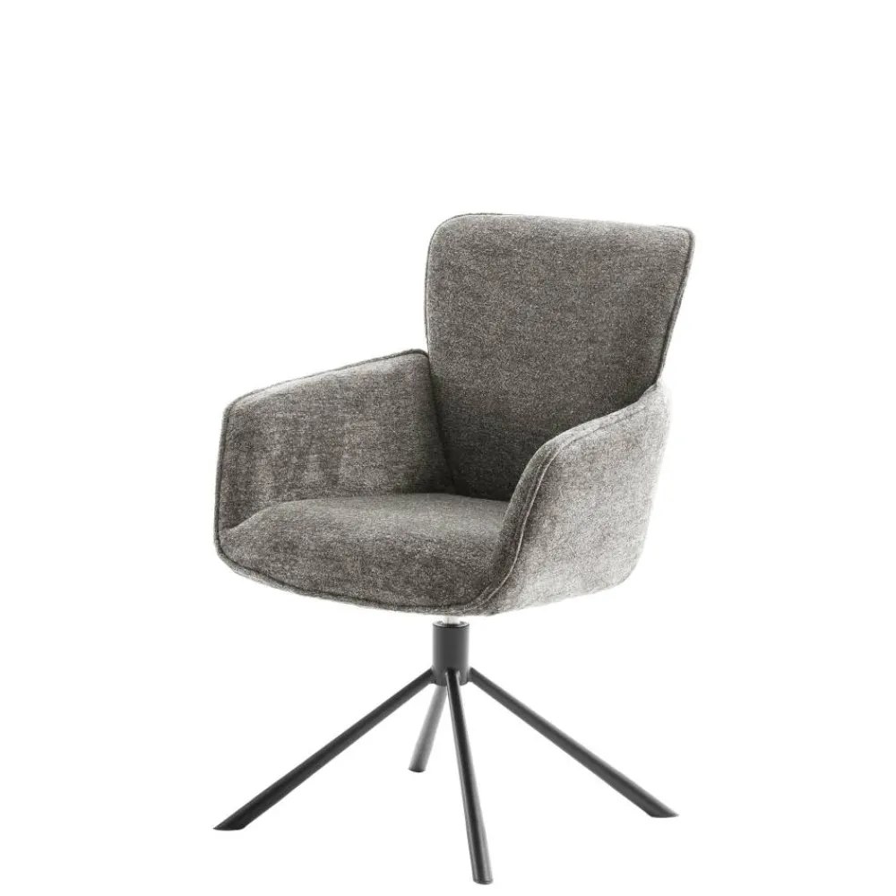 Wohnen Wohnzimmerstühle*Armlehnenstuhl in Cappuccino - Velicita (2er Set)