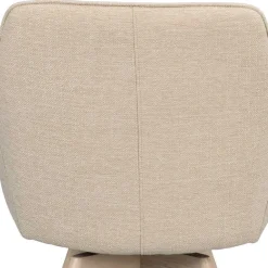 Wohnen Wohnzimmerstühle*Armlehnenstuhl in Cremeweiß Stoff - Systrem (2er Set)