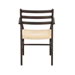 Wohnen Massivholzmöbel|Rattanmöbel*Armlehnenstuhl in Eiche Dunkel - Gardaz