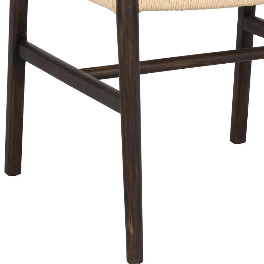 Wohnen Massivholzmöbel|Rattanmöbel*Armlehnenstuhl in Eiche Dunkel - Gardaz