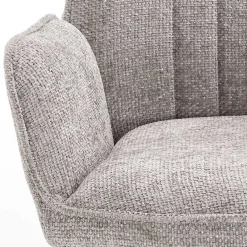 Wohnen Küchenstühle|Esszimmerstühle*Armlehnenstuhl in Grau und Schwarz - Monterry (2er Set)