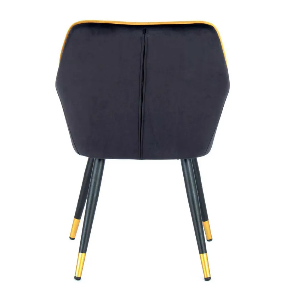 Wohnen Wohnzimmerstühle*Armlehnenstuhl in Schwarz und Gold - Scope