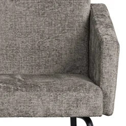 Wohnen Schwarze Möbel|Graue Möbel*Armlehnenstuhl in Taupe Webstoff - Kalindo (2er Set)