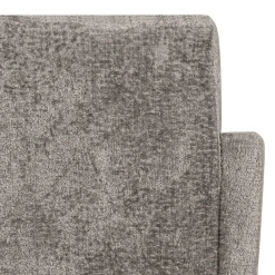 Wohnen Schwarze Möbel|Graue Möbel*Armlehnenstuhl in Taupe Webstoff - Kalindo (2er Set)