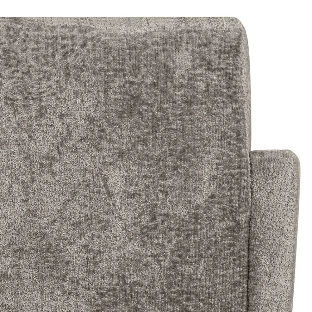 Wohnen Schwarze Möbel|Graue Möbel*Armlehnenstuhl in Taupe Webstoff - Kalindo (2er Set)