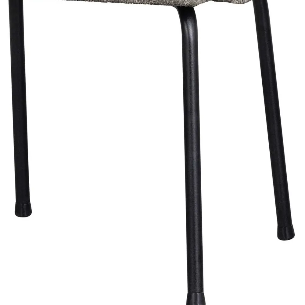 Wohnen Schwarze Möbel|Graue Möbel*Armlehnenstuhl in Taupe Webstoff - Kalindo (2er Set)