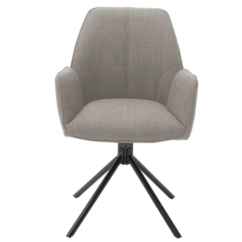 Wohnen Wohnzimmerstühle*Armlehnenstuhl mit Drehgestell - Leak (2er Set)