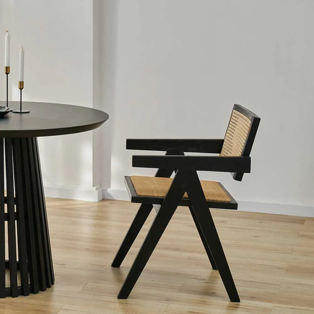 Wohnen Armlehnenstuhl mit Wiener Geflecht - Jack