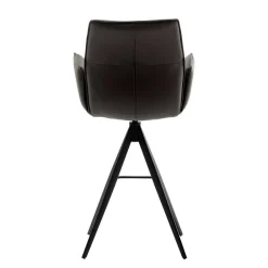 Wohnen Barhocker|Sessel & Hocker*Armlehnen-Tresenstühle aus Echtleder - Delamaro (2er Set)