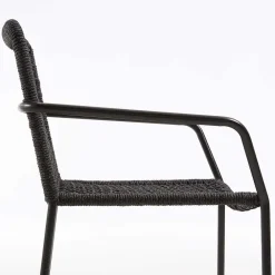 Wohnen Armlehnstuhl aus Kordel Geflecht - Osbry (4er Set)