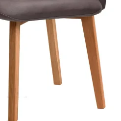 Wohnen Armlehnstuhl in Dunkelbraun und Wildeiche - Sagavi