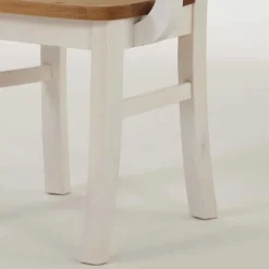 Wohnen Landhausmöbel|Küchenstühle*Armlehnstuhl Lugon aus Massivholz Kiefer (2er Set)